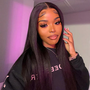 【BOGO】 HD Lace Straight Wave Wear Go Glueless Human Hair Wigs 4x6 Pre Cut Lace Wigs