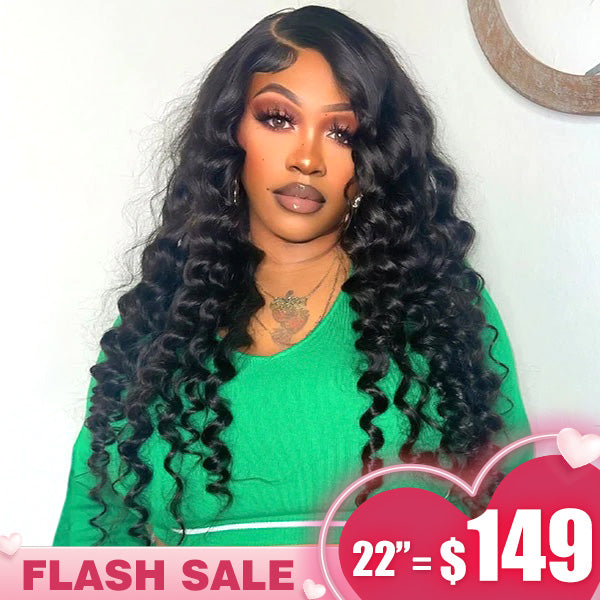 [Valentine's day] Sara Same Loose Deep Wave Glueless Wear Go Wigs 4x6 Pre-cut HD Lace Closure Wigs - reshine