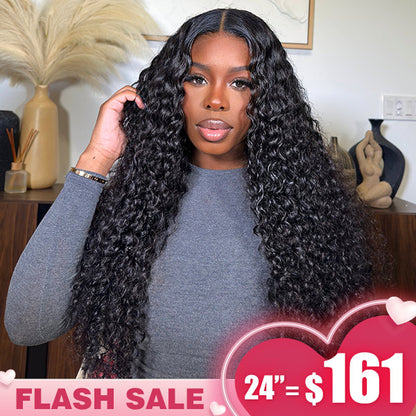 [Valentine's day] Water Wave Wear Go Wigs 180% Density Pre-cut 4x6 HD Lace Glueless Wigs - reshine