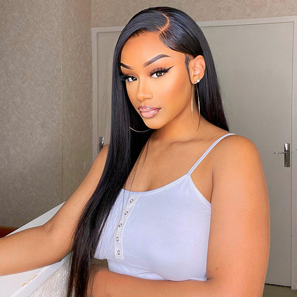 【BOGO】 HD Lace Straight Wave Wear Go Glueless Human Hair Wigs 4x6 Pre Cut Lace Wigs