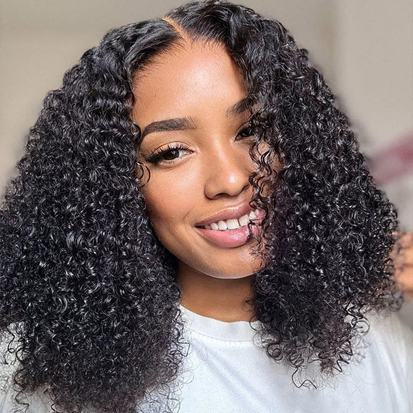 [Clearance Sale]4x6 Lace Pre-cut Glueless Wear Go Wigs Kinky Curly Hair Wigs HD Lace Closure Wig - reshine