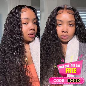 BOGO Deal Water Wave Hair Wear Go Glueless Wigs 180% Density 4x4 Lace Ready To Wear Wigs - reshine
