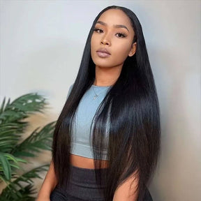 [Clearance Sale] Bleached Knots Lace Pre-cut Glueless Wear Go Wigs Straight Hair 7x5 HD Lace Wigs 180% Density - reshine