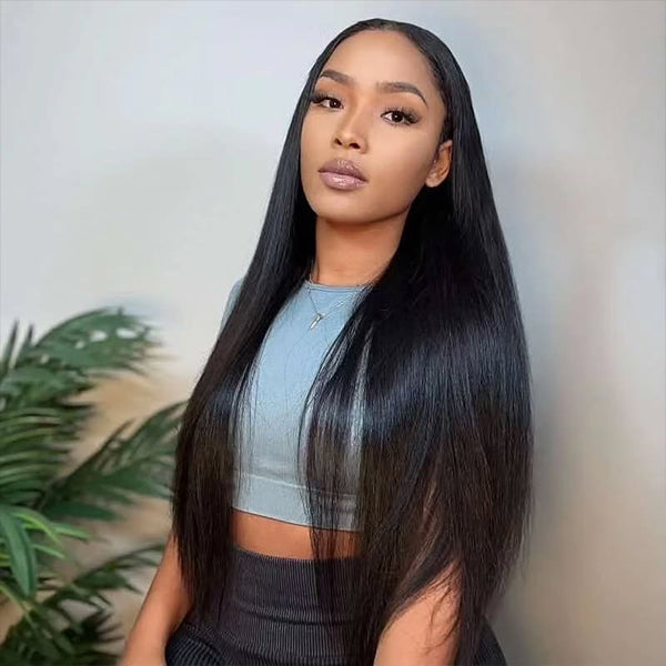 [Clearance Sale] Bleached Knots Lace Pre-cut Glueless Wear Go Wigs Straight Hair 7x5 HD Lace Wigs 180% Density - reshine