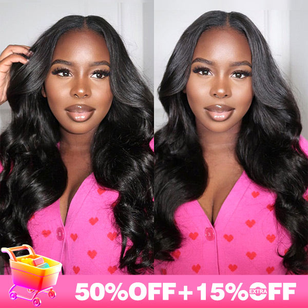 Invisible HD Lace Body Wave Glueless Human Hair Wig Lace Pre Cut Wear And Go Wigs