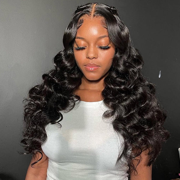[Clearance Sale]Bleached Knot Loose Wave Wear Go Guleless Wigs Pre-cut 7x5  HD Lace Wig Natural Hairline - reshine