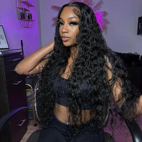 [Clearance Sale] Queenleora Same Water Curly Hair Wear And Go Wigs 180% Density Glueless 7x5 Transparent Lace Ready To Wear Wigs - reshine