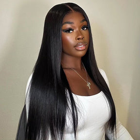[Clearance Sale] Bleached Knots Lace Pre-cut Glueless Wear Go Wigs Straight Hair 7x5 HD Lace Wigs 180% Density - reshine