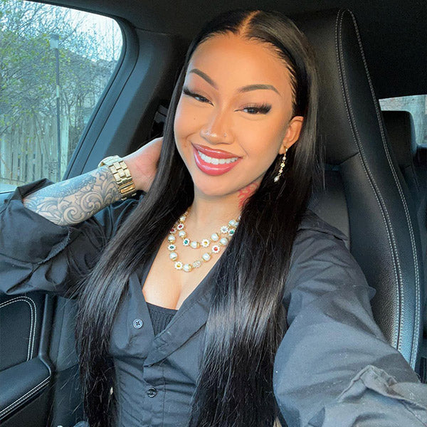 Reshine Hair Drawstring Style Staight V Part Wig 100%Human Hair Cheap Wigs Glueless Half Wig - reshine