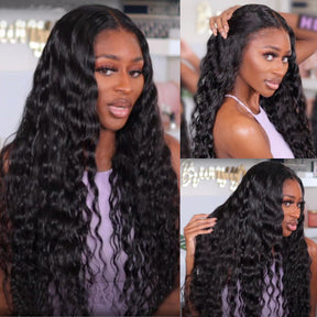 [HD Lace] Reshine Hair Loose Deep Wave Hair HD Lace Wigs 10-30 Inch Long Human Hair Wigs Swiss Lace Wig - reshine