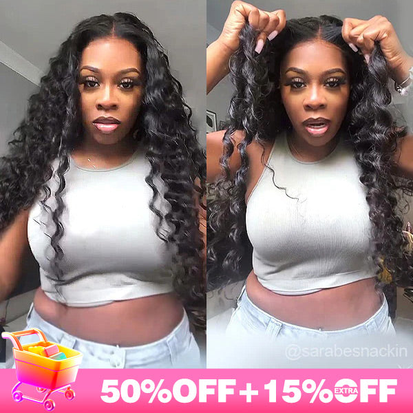 Sara Same Loose Deep Wave Glueless Wear Go Wigs 4x6 Pre-cut HD Lace Closure Wigs