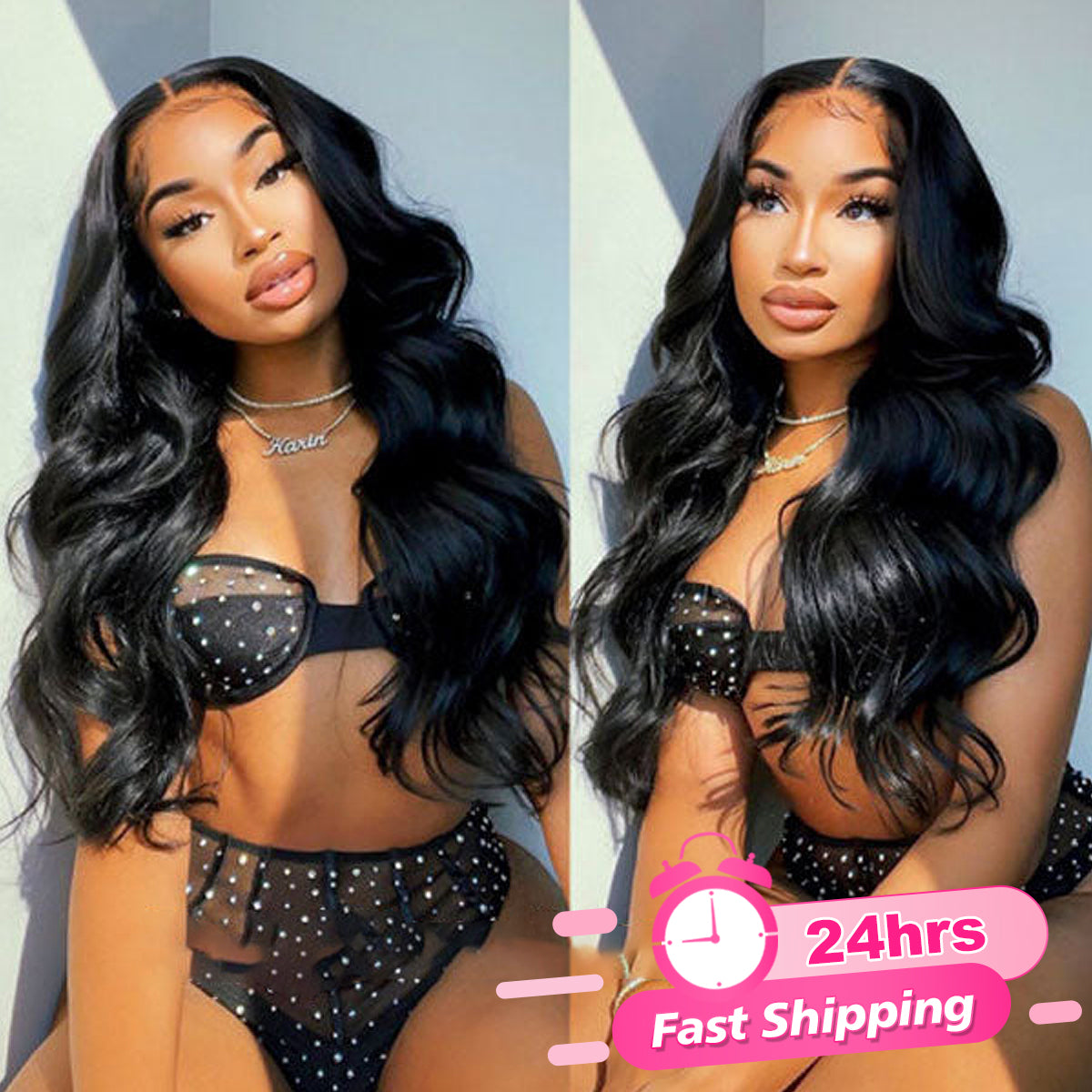 [24Hrs Fast Shipping] Invisible HD Lace Body Wave Glueless Human Hair Wig Lace Pre Cut Wear And Go Wigs - reshine