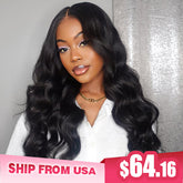 [24Hrs Fast Shipping] Body Wave Pre-cut Transparent Lace Wear Go Glueless Wigs 4x6 Lace Human Hair Wigs - reshine