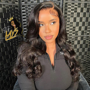 【BOGO】 Body Wave Glueless Human Hair Wigs 4x6 Lace Pre Cut Wear And Go Wigs For Black Women