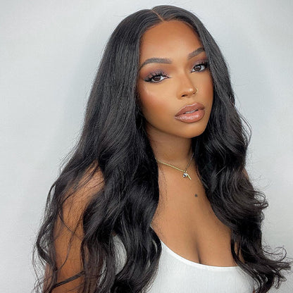 【BOGO】  Bleached Knots Body Wave Glueless Human Hair Wigs 7x5 Lace Pre Cut Wear And Go Wigs For Black Women - reshine