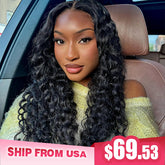 [24Hrs Fast Shipping] 250% Density Bleached Knots Deep Wave Glueless Wear Go Wigs 7x5 Pre-cut HD Lace Closure Wigs