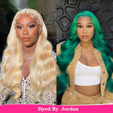 [Can Be Dyed] Reshine Hair Colored Human Hair Wigs 613 Blonde Body Wave Lace Front Wigs - reshine