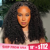 [24Hrs Fast Shipping] Sapphireallia Recommend Lace Pre-cut Glueless Wear Go Wigs Kinky Curly Hair Wigs 4x6 HD Lace Closure Wig - reshine