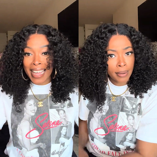 [Valentine's day] Kinky Curly Wear Go Wigs 180% Density Pre-cut 4x6 HD Lace Glueless Wigs - reshine