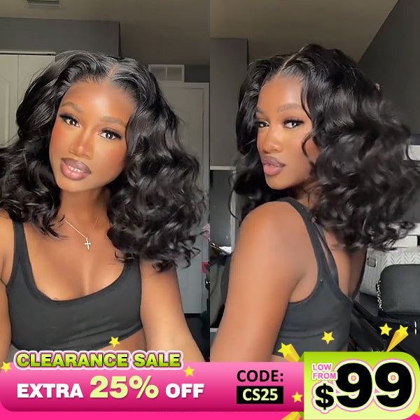 [Clearance Sale] Sara Same Bleached Knot Ocean Wave Wear Go Guleless Wigs Pre-cut HD Lace Wig Natural Hairline - reshine