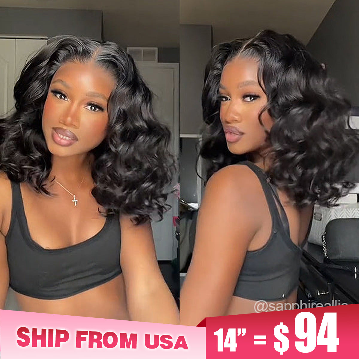 [24Hrs Fast Shipping] Ocean Wave Wear Go Guleless Wigs Pre-cut HD Lace Wig Natural Hairline - reshine