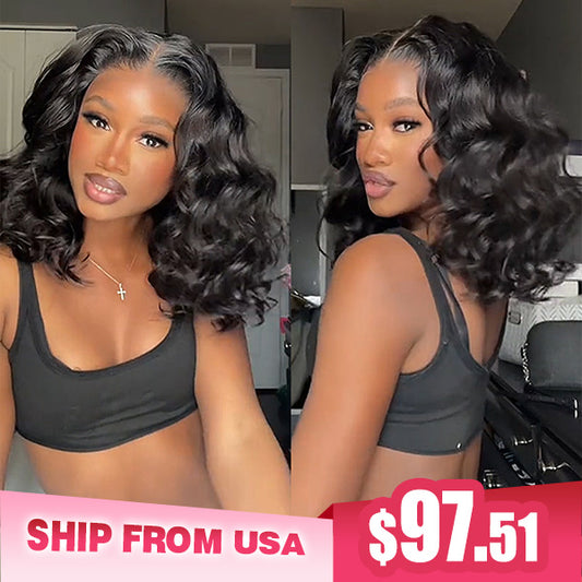 [24Hrs Fast Shipping] Ocean Wave Wear Go Guleless Wigs Pre-cut HD Lace Wig Natural Hairline - reshine
