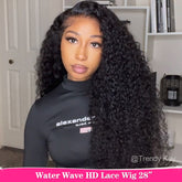 Trendy Kay Same Style Water Wave Hair Wigs For Women HD Lace Front Wig Natural Hairline - reshine