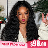 [24Hrs Fast Shipping] Water Curly Hair Wear And Go Wigs 180% Density Glueless HD Lace Ready To Wear Wigs - reshine