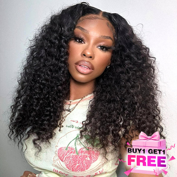 【BOGO] Reshine Water Wave Human Hair Wigs 13x4 Lace Front Wigs 180% Density Curly Wave Wigs