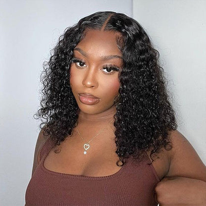 [Clearence Sale] 4X6 Water wave 100%real human hair for black women,Mini Konts Wear go glueless wigs - reshine