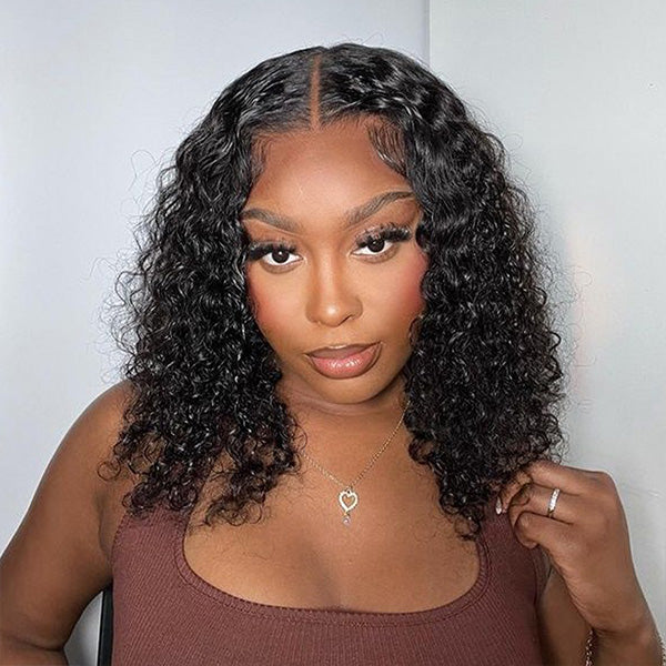 [Clearence Sale] 4X6 Water wave 100%real human hair for black women,Mini Konts Wear go glueless wigs - reshine