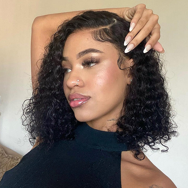 [Clearence Sale] 4X6 Water wave 100%real human hair for black women,Mini Konts Wear go glueless wigs - reshine