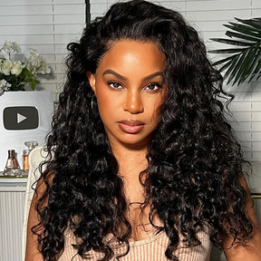 [Clearence Sale] 4X6 Water wave 100%real human hair for black women,Mini Konts Wear go glueless wigs