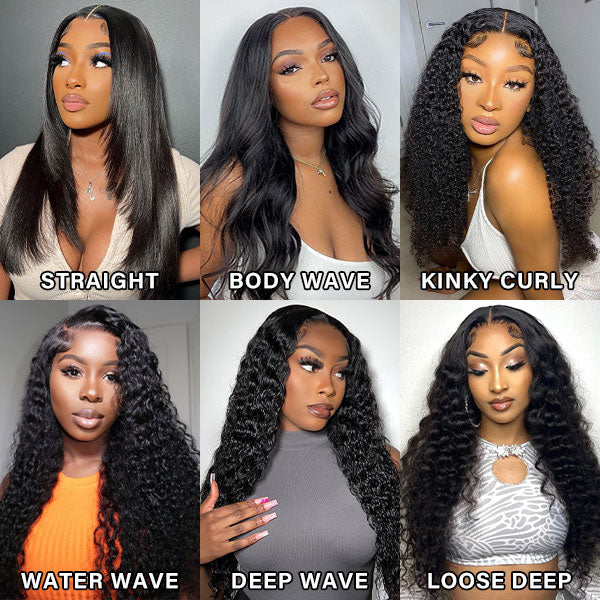 Lace Cut Wear Go Human Hair Wigs Glueless Straight Lace Closure Wigs 3D Dome Cap - reshine