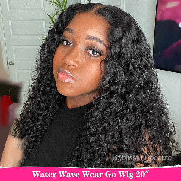 Queenleora Same Water Curly Hair Wear And Go Wigs 180% Density Glueless HD Lace Ready To Wear Wigs - reshine
