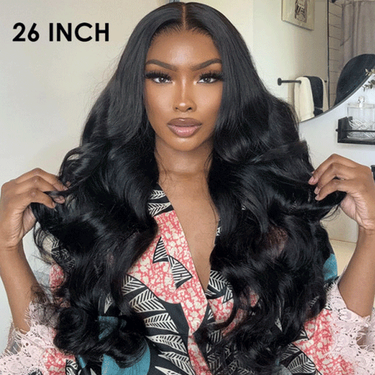 Bleached Knots Body Wave Human Hair Wigs Pre Cut 7x5 HD Lace Glueless Wear Go Wigs - reshine