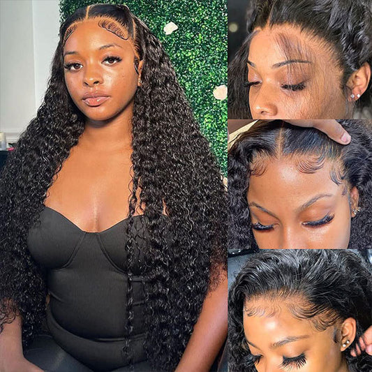 Deep Wave 360 Fit Wear Go Glueless Wigs All Head Fit Human Hair Wigs For Women - reshine