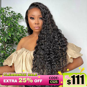 [Clearance Sale] Deep Wave Hair HD Lace Wigs Skin Melt Transparent Lace Front Wigs Deep Curly Hair Wigs For Black Women - reshine