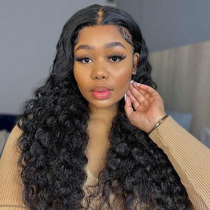 Cheap Loose Deep Wave Glueless Wear Go Wigs 4x6 HD Lace Closure Wigs - reshine