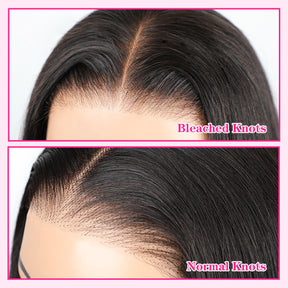 Bleached Knots Straight Hair Wear Go Wigs 180% Density Pre-cut 4x6 HD Lace Glueless Wigs - reshine