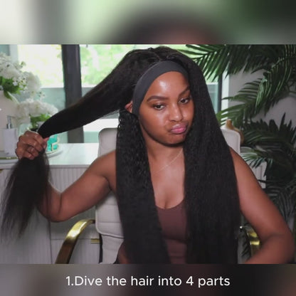 AlwaysAmeera Same Kinky Straight Wear Go Glueless Wigs 4x6 Pre-cut HD Lace Closure Wigs