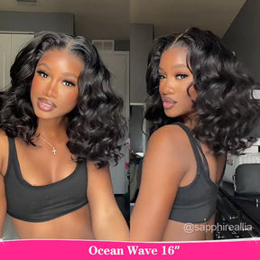 Sara Same Ocean Wave Wear Go Guleless Wigs Pre-cut HD Lace Wig Natural Hairline - reshine
