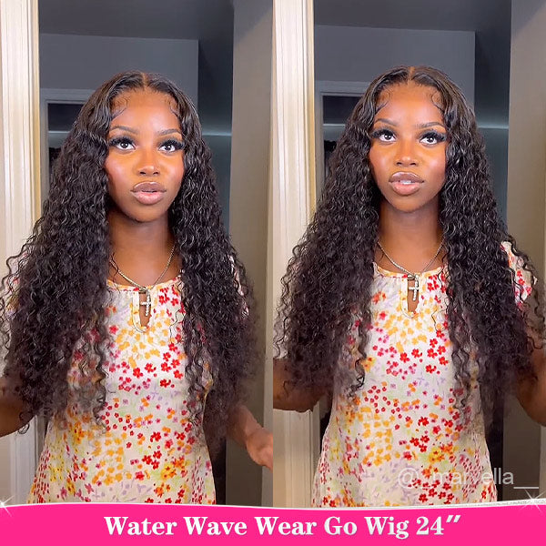 Queenleora Same Water Curly Hair Wear And Go Wigs 180% Density Glueless HD Lace Ready To Wear Wigs - reshine