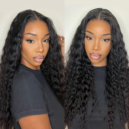[Wear Go Wig] Water Curly Hair Glueless Human Hair Wigs HD Lace Wigs For Women - reshine