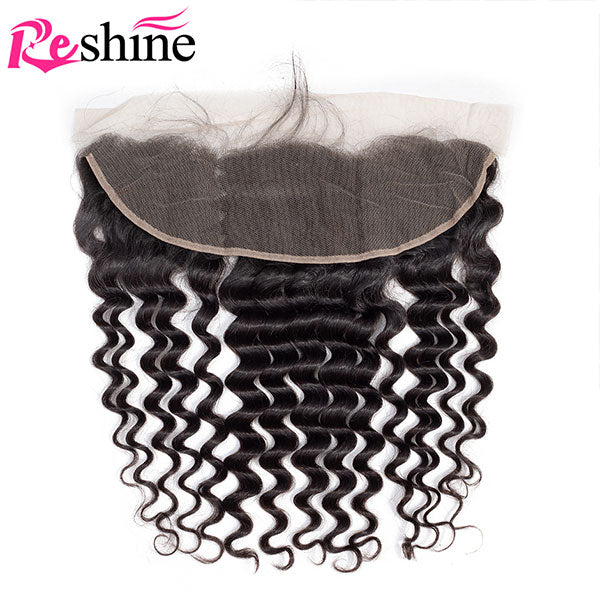 13x4 lace frontal closure deep wave hair