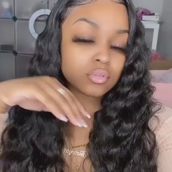 loose deep wave hair lace frontal wigs