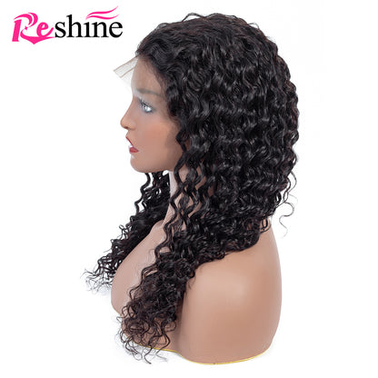 Deep Wave 360 Lace Frontal Wig 10-24 Inch Deep Wave Wig Pre Plucked With Baby Hair - reshine