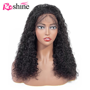 Water Wave Wig 360 Lace Frontal Wig Pre Plucked With Baby Hair Curly Human Hair Wigs - reshine