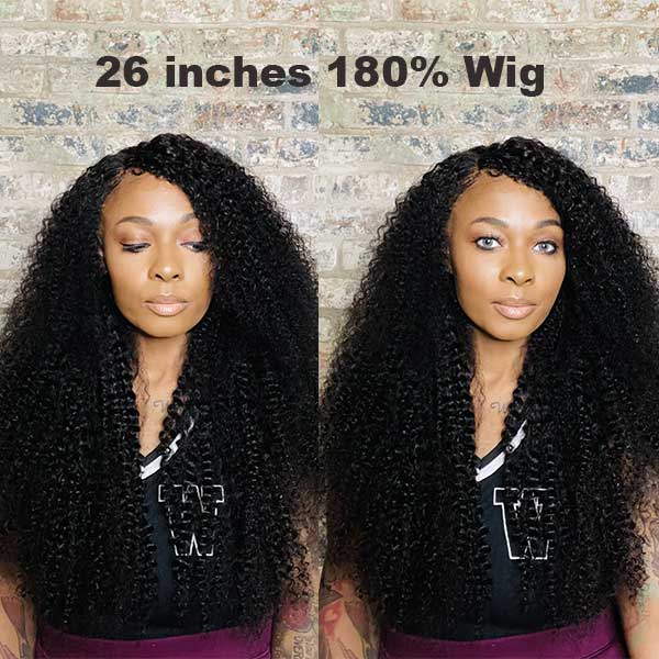 Natural Curly Hair HD Lace Wig With 4C Hairline13x4 Lace Front Wig  Invisible Swiss Lace - reshine