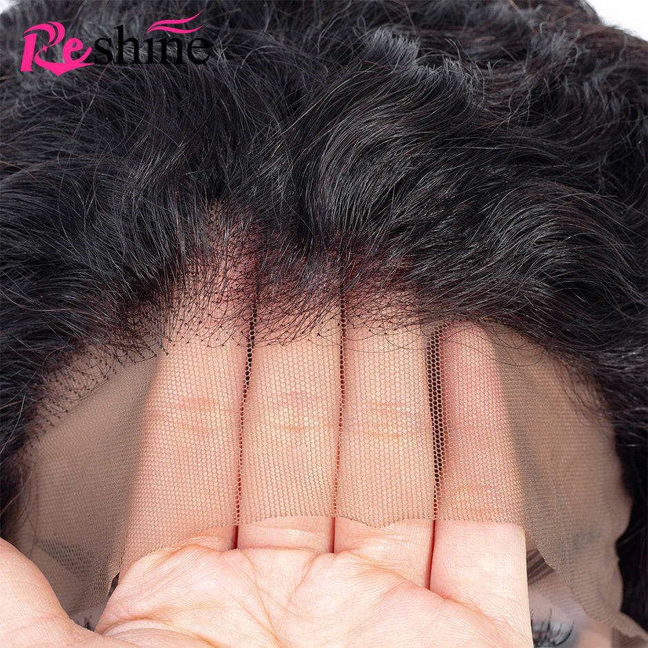 Deep Wave 360 Lace Frontal Wig 10-24 Inch Deep Wave Wig Pre Plucked With Baby Hair - reshine